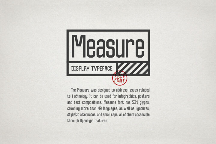 Measure – Free Display Font