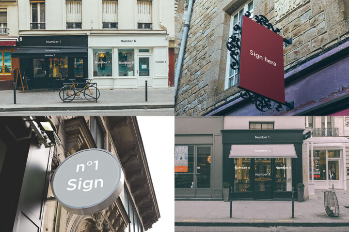 5 Free Signs & Facades Mock-ups
