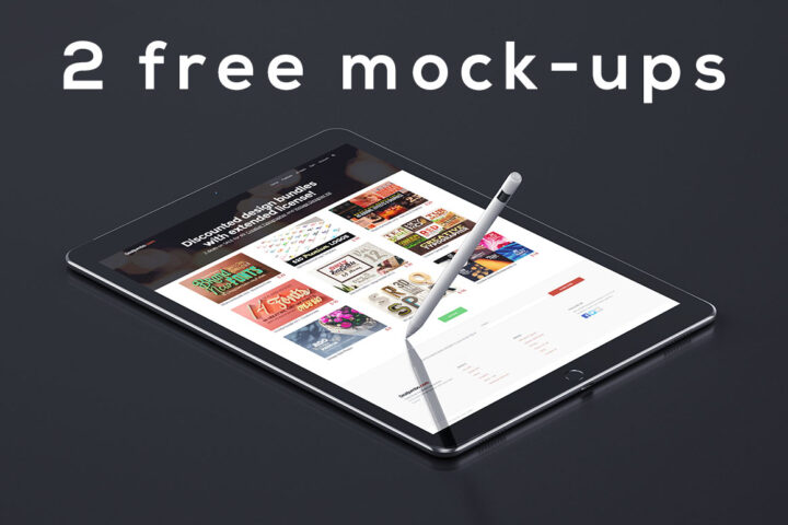 2 Free iPad Mock-ups