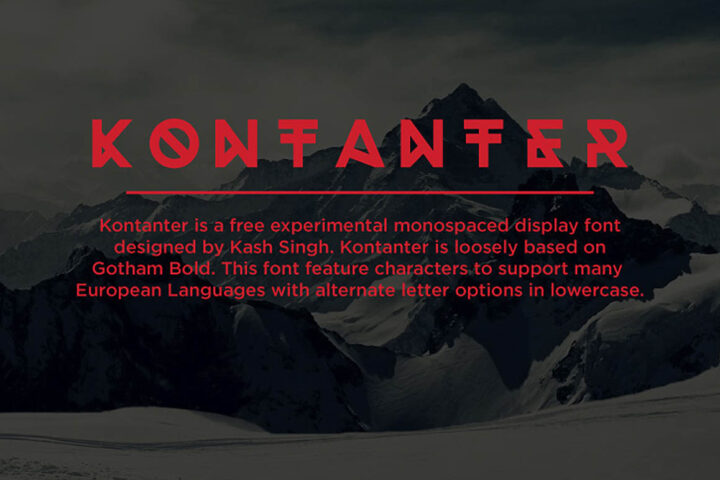 Kontainer – Free Futuristic Font