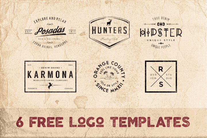 6 Free Vintage Logo Templates