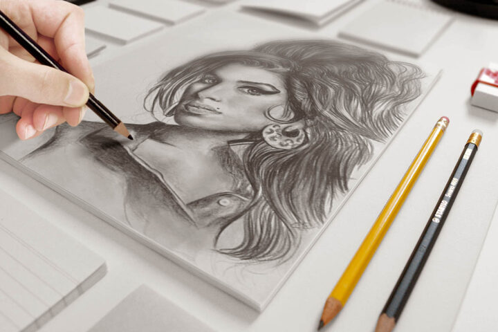 Art Sketch Presentation Mock-up