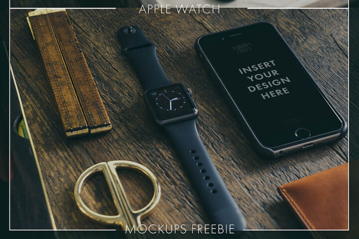 3 Free iWatch Mock-ups