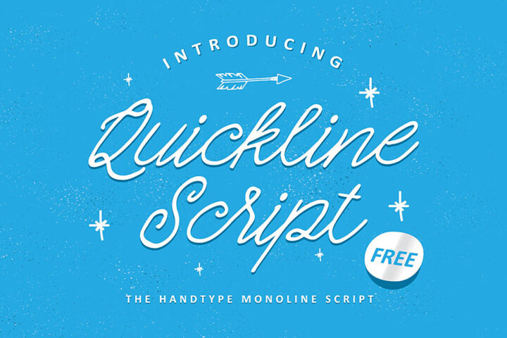 Quickline – Free Script Font