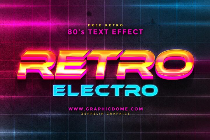 Free 80s Text Effect