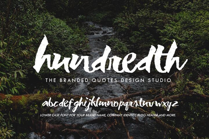 Hundredth – Free Grunge Font