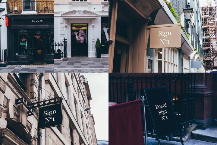 5 Free Sign &  Facade Mock-ups