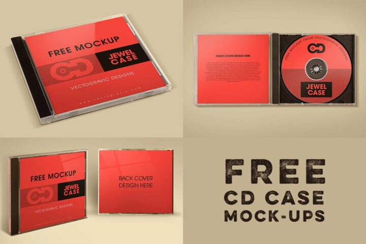 CD Case – Free Mock-ups