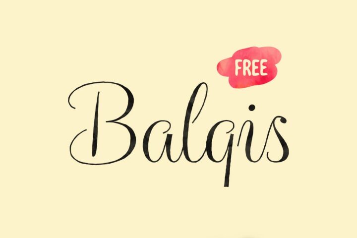 Balqis – Free Script Font