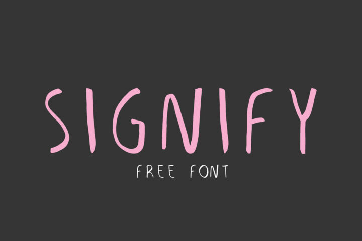 Signify – Free Handmade Font