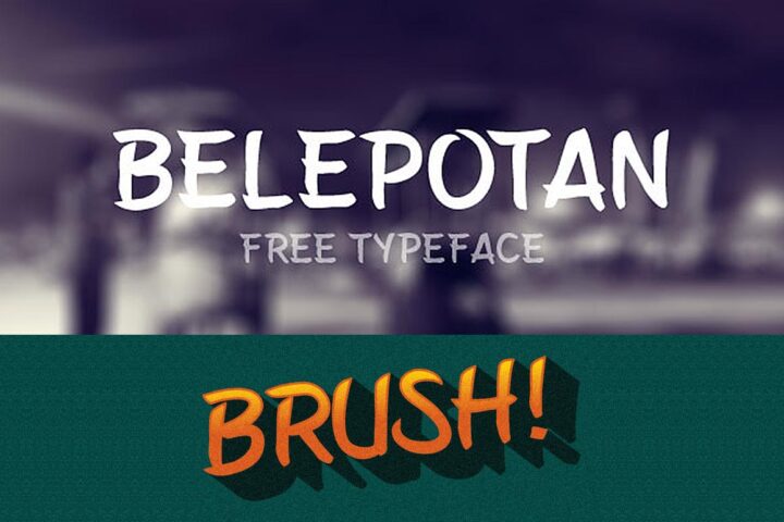Belepotan – Free Font