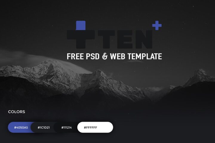 TEN+ Free PSD & HTML Template