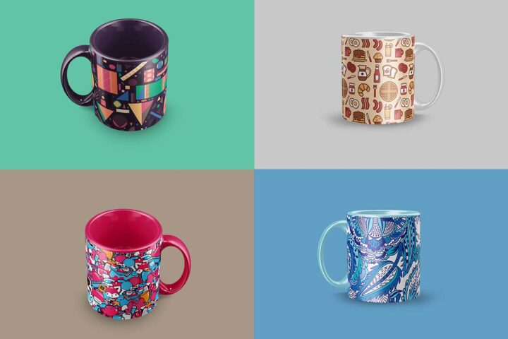 4 Free Mug Mock-ups
