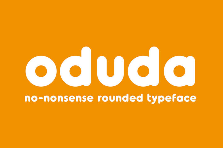 Oduda – Free Rounded Font