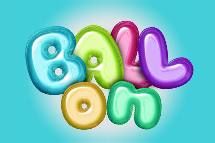 Ballon – Free Text & Shape Mockup