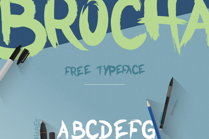 Brocha – Free Brush Typeface