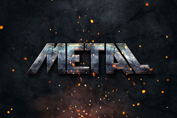 Metal – Free PSD Text Style