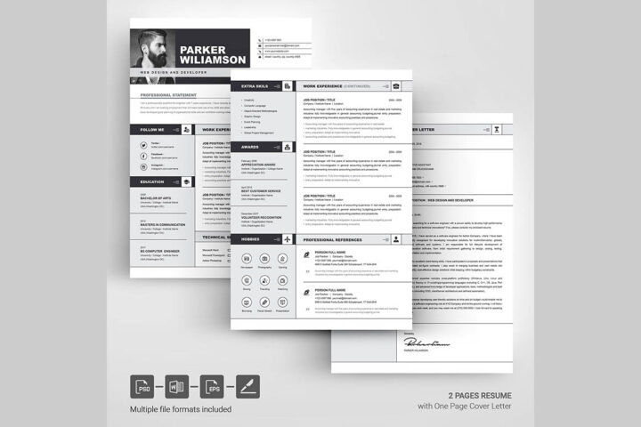 Photographer CV – Free Template