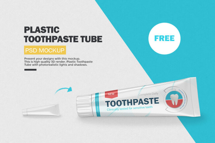 Toothpaste Plastic Tube – Free Mockup