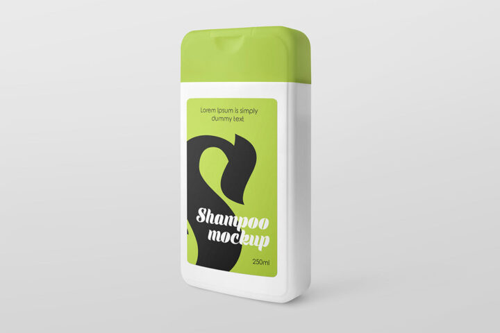 Plastic Shampoo Bottle – Free Mockup