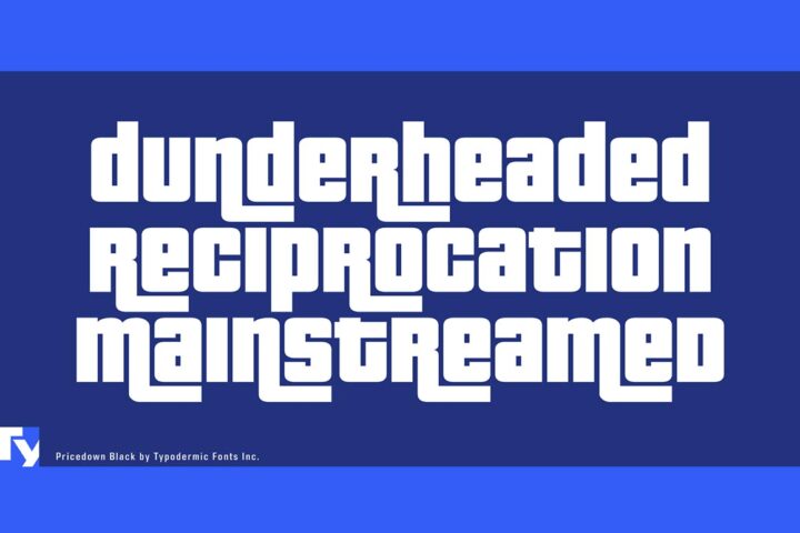 Pricedown Black – Free Font