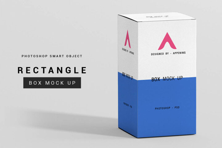 Free Rectangle Box Mockup