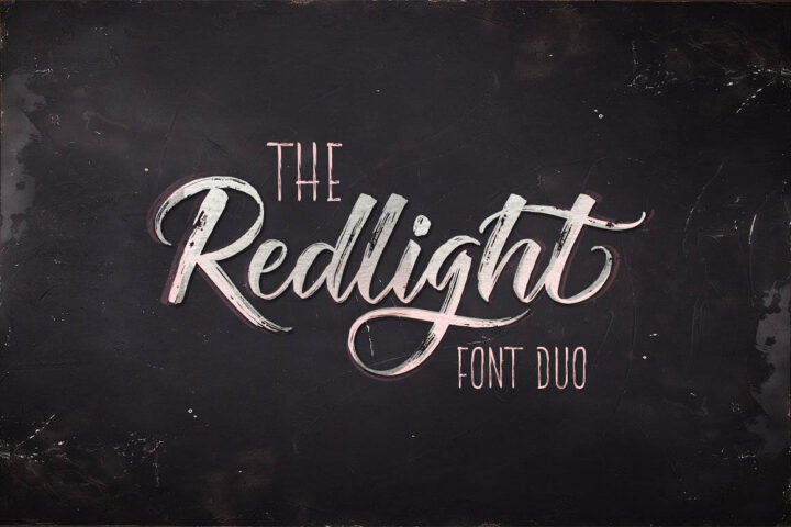 Redlight Script – Free Font Duo
