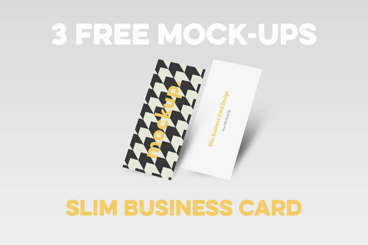 Slim Business Card Mock-ups