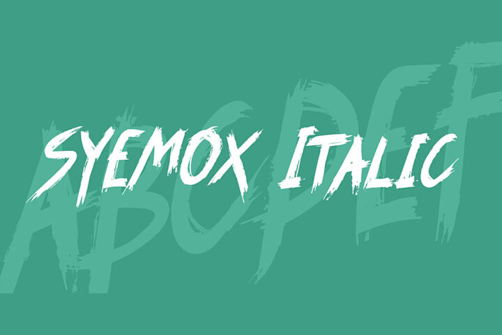 Syemox – Free Font