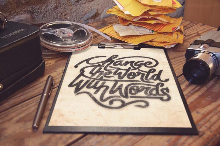 Free Vintage Folder Mockup