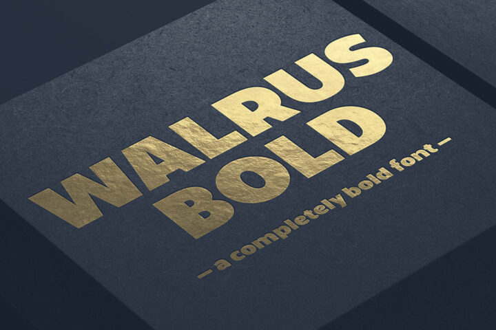 Walrus Bold – Free Font