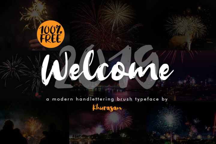 Welcome 2019 – Free Font