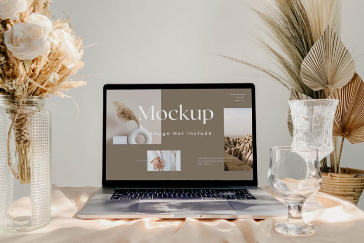 Workspace Laptop – Free Mockup