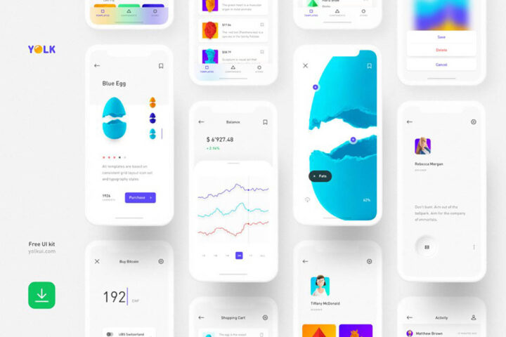 Yolk IOS Sketch – Free Ui Kit