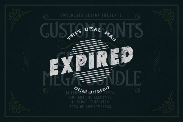 Custom Fonts & Graphics Mega Bundle