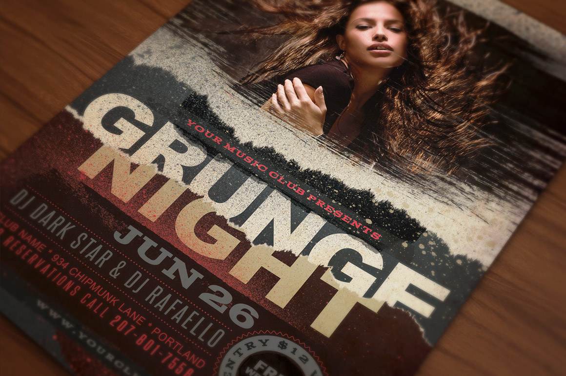 18 Ready to Print Grunge Templates - Dealjumbo