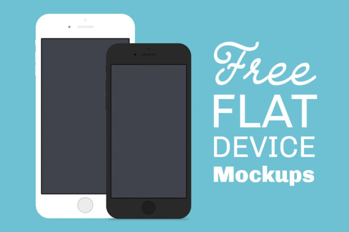 Free Flat Device Mock-ups