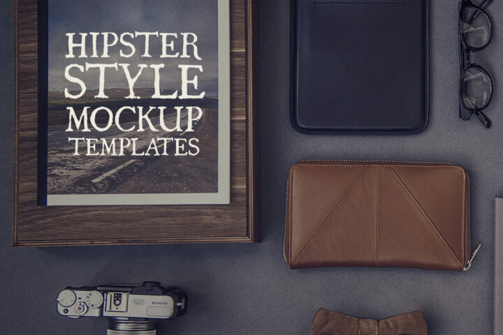 Hipster Style Mockup Templates