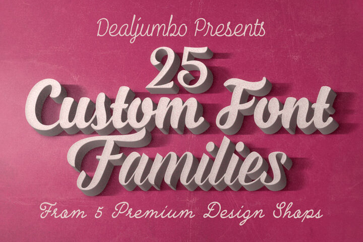 5in1 Mega Bundle v.4: Best Custom Fonts
