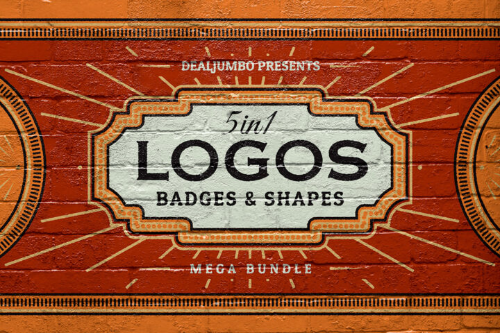 1st Year Anniversary: 5in1 Mega Bundle v.6: Logo/Badge Templates
