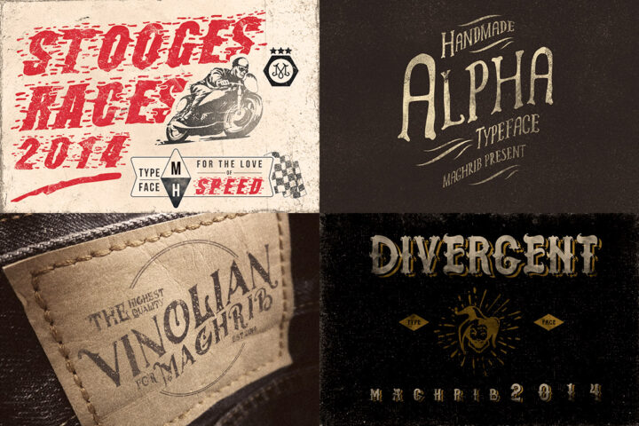 Vintage Hand Drawn Fonts & Shapes