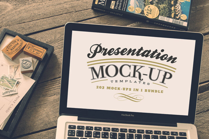 5in1 Mega Bundle v.2: Presentation Mock-up Templates