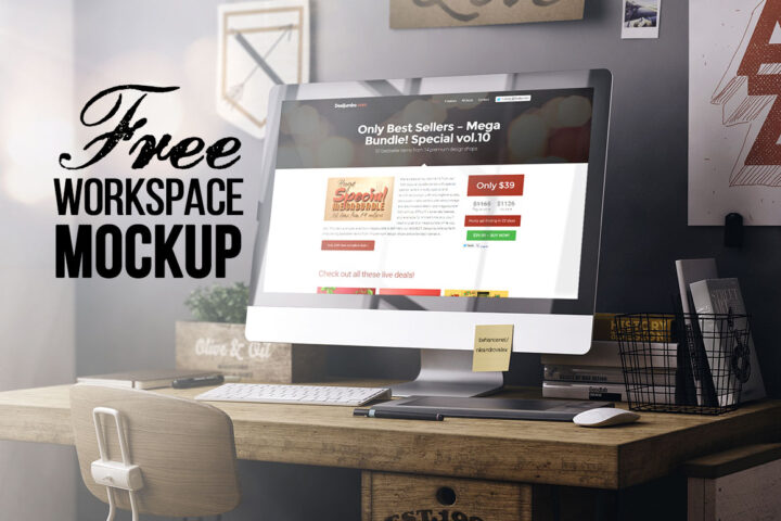 Free Workspace Mock-up