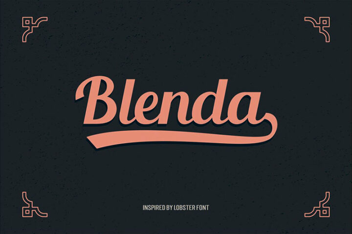 Blenda Script – Free Retro Font