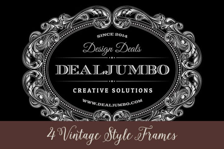 4 Free Vintage Style Frames