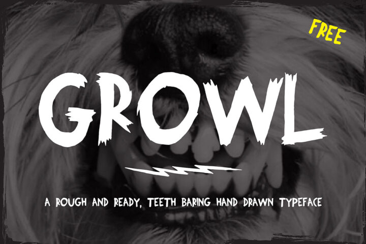 Growl – Free Hand Drawn Font