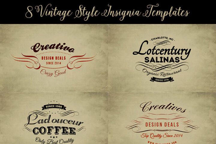 8 Free Vintage Insignia Templates