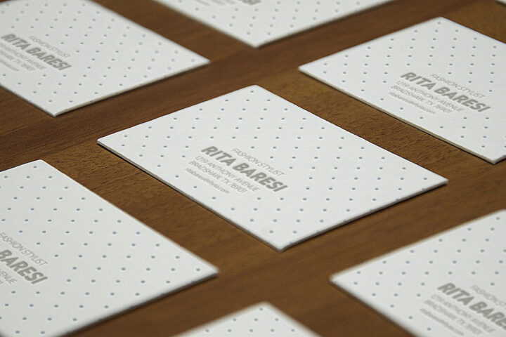 Letterpress B-Cards MockUp Template