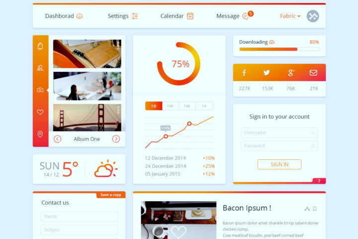 Free Dashboard UI Kit