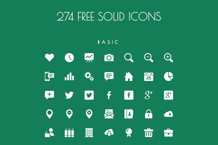 274 Free Vector Solid Icons